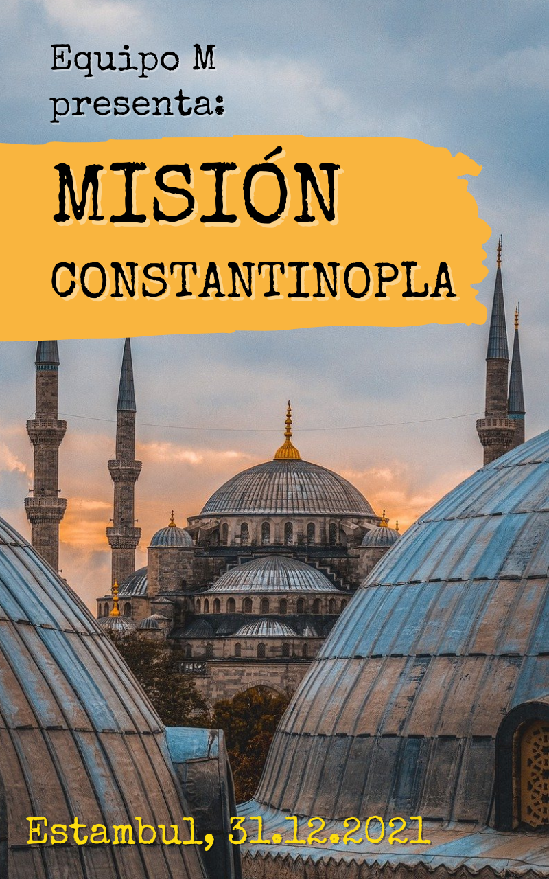 Portada original de la gincana de Estambul